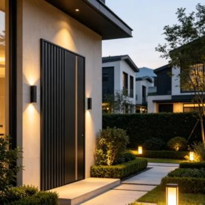 qingdun contemporary waterproof aluminum door for apartment