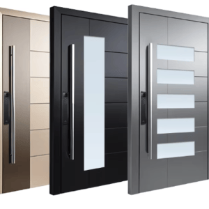 modern cast aluminum door