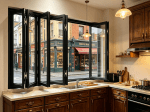 qingdun kitchen folding glass window