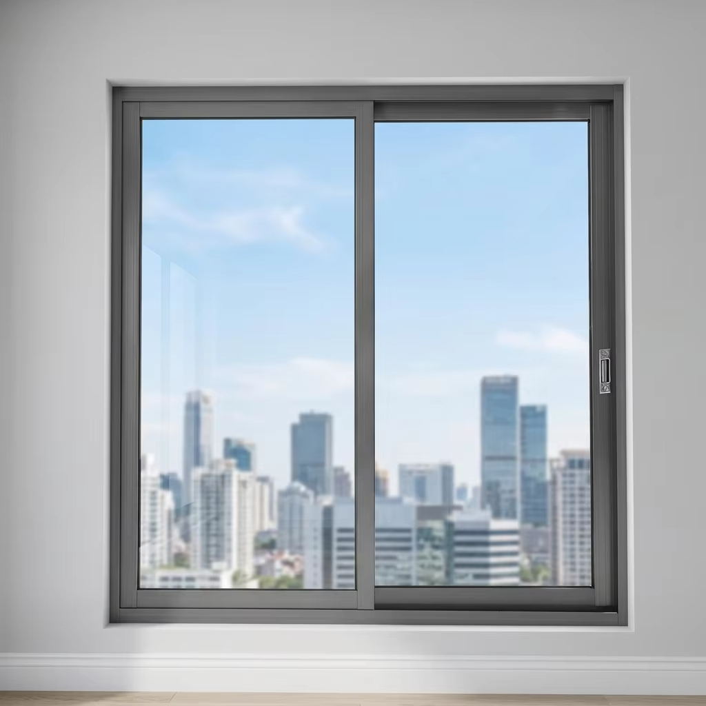 qingdun soundproof aluminum casement window