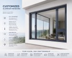 qingdun soundproof aluminum casement window