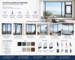 qingdun soundproof aluminum casement window