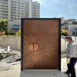 qingdun waterproof corrosion resistant aluminum split door