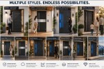 cast aluminum door with blue led (3)