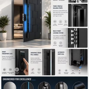 cast aluminum door with blue led (4)