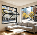soundproof aluminum folding window, 35db noise reduction