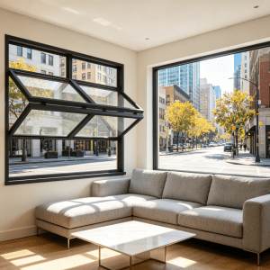 soundproof aluminum folding window, 35db noise reduction