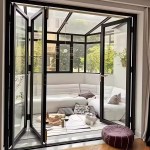 qingdun hotel accordion aluminum window | commercial grade