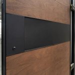 qingdun contemporary stone finish cast aluminum main door