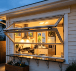 thermal break folding aluminum window, energy saving