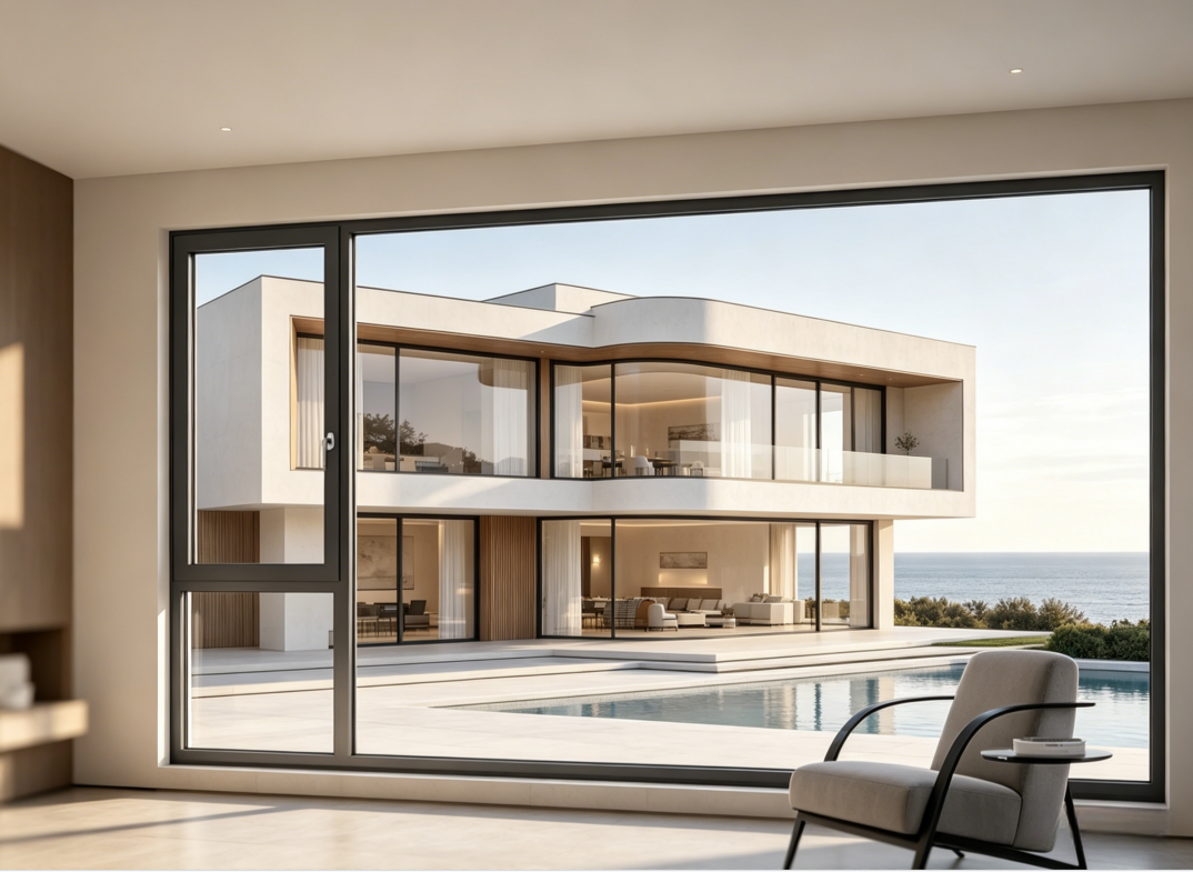 Casement Windows Low-e Glass Aluminum Alloy Windows Soundproof