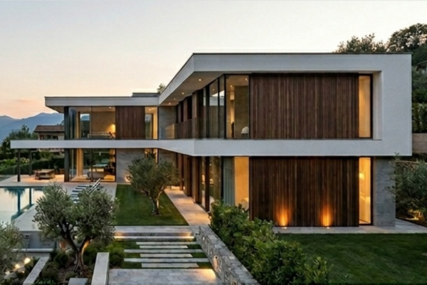 door & window villa exterior panoroma